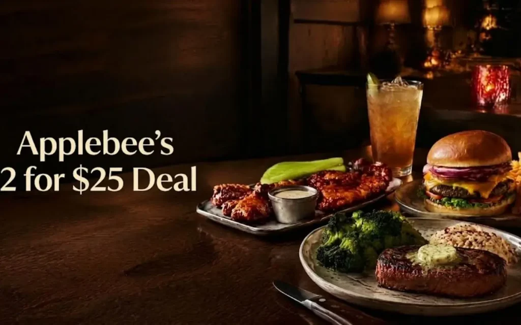 Applebees 2 for 25 Deal