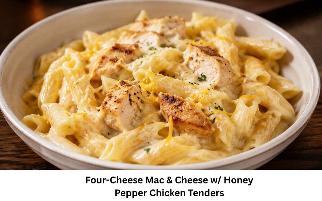 Applebee's Dinner Menu With Prices Four Cheese Mac Cheese w Honey Pepper Chicken Tenders 1